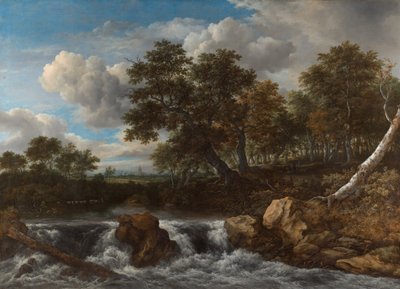 Paisaje con cascada de Jacob van Ruisdael